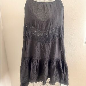 Free People Charcoal slip / top